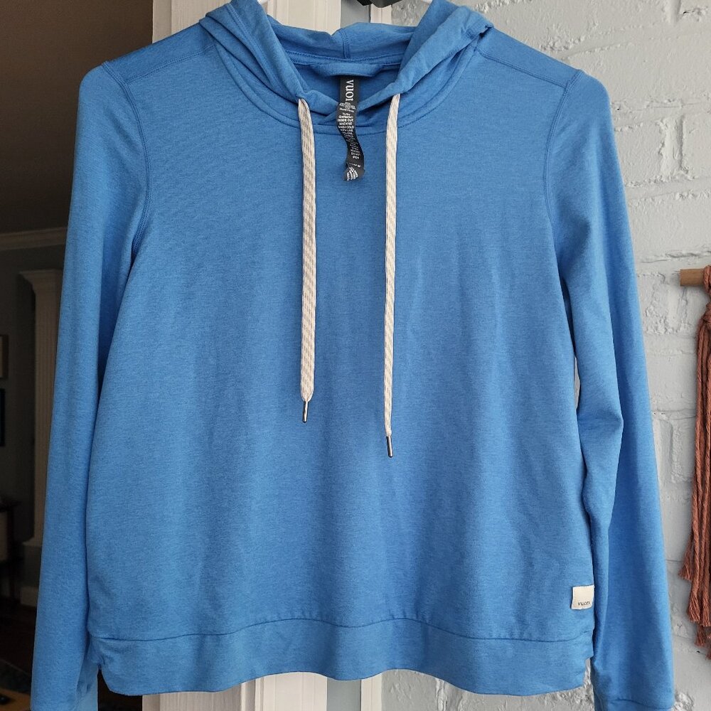 Vuori Halo Essential Hoodie in Blue - XS